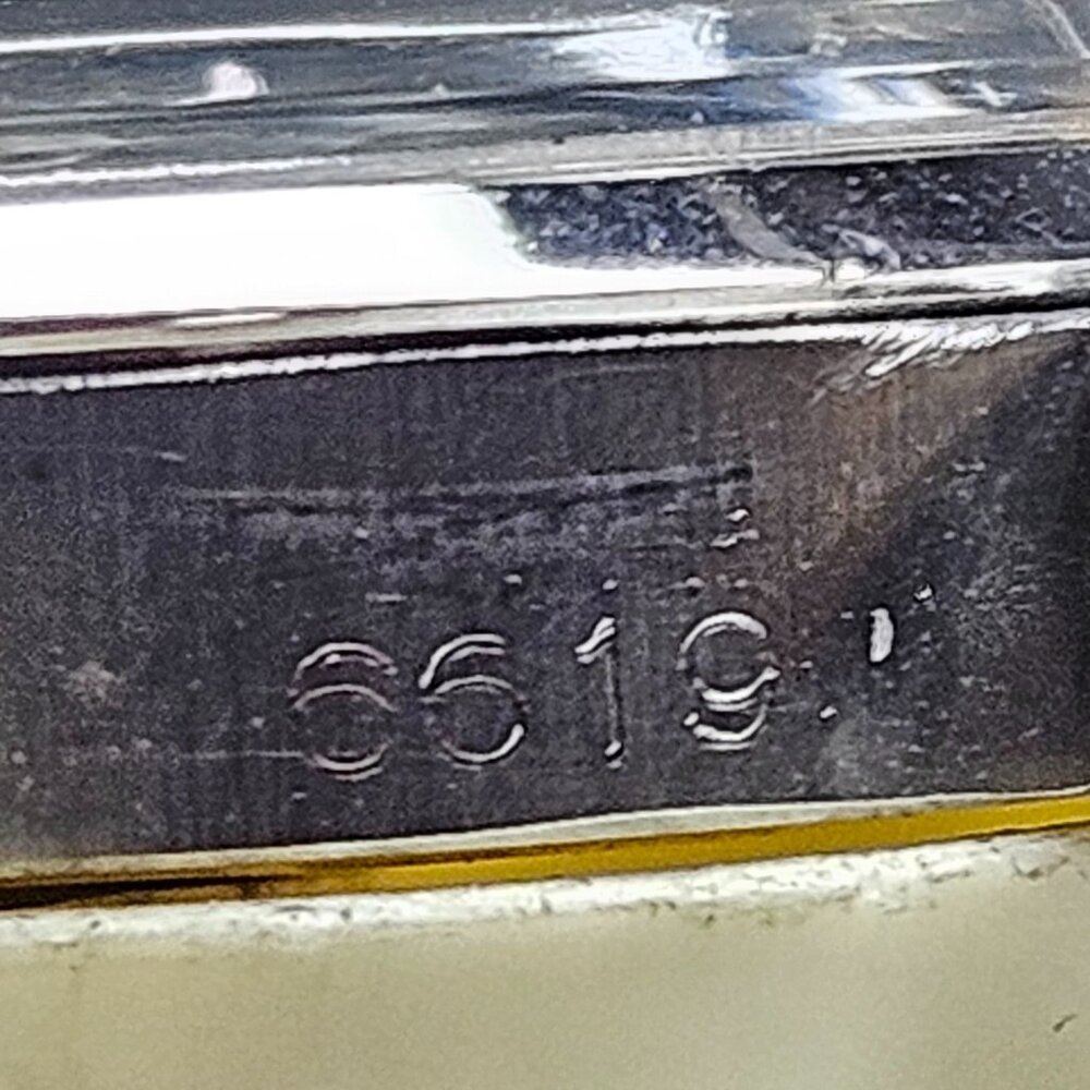 (sale) Rolex Ladies 24mm OP 6619 Steel On Black Leather Strap - Picture 9 of 13